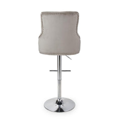 Rocco Brush Velvet Gas Lift Barstool
