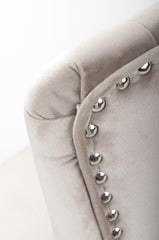 Rocco Brush Velvet Gas Lift Barstool