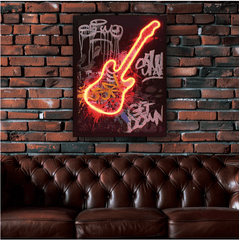 [EKM-AUTOGENERATED]Rock Star Graffiti Wall Art USB By Home Luxe Interior