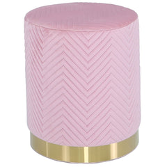 [EKM-AUTOGENERATED]Round Stool Blush Pink Gold Base