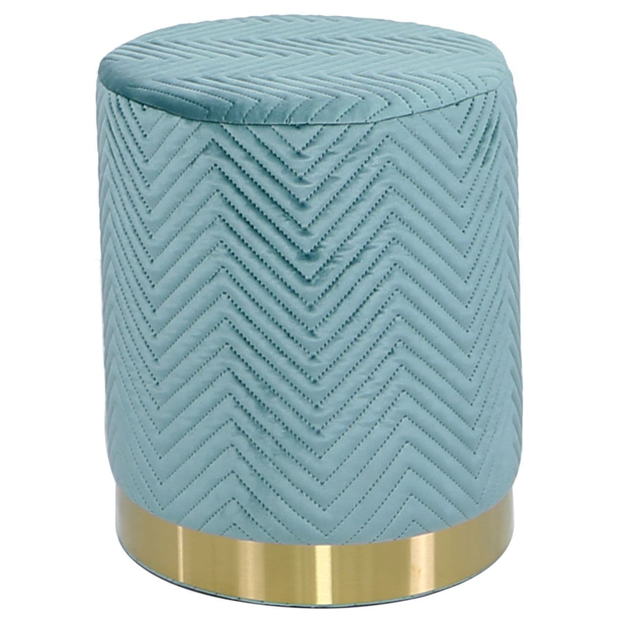 [EKM-AUTOGENERATED]Round Stool Mint Green Gold Base