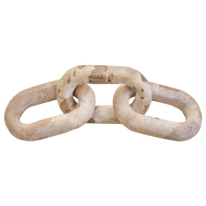 [EKM-AUTOGENERATED]Santino Chocolate Marble Three Link Chain Home Luxe Interior