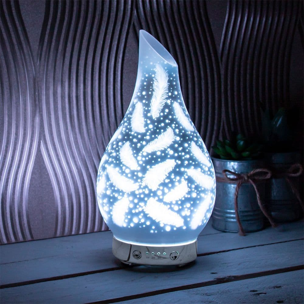 [EKM-AUTOGENERATED]Satin White Feathers Humidifier