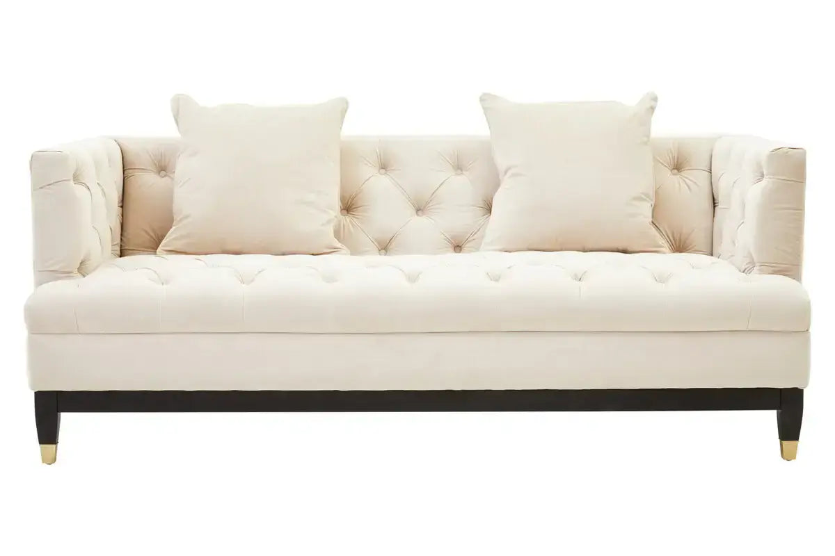 [EKM-AUTOGENERATED]Sefira 2 Seat Ivory Fabric Sofa