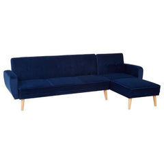 [EKM-AUTOGENERATED]Serene 3 Seat Navy Sofa Bed Home Luxe Interior