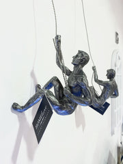 Set Of 2 Abseiling Man Ornament