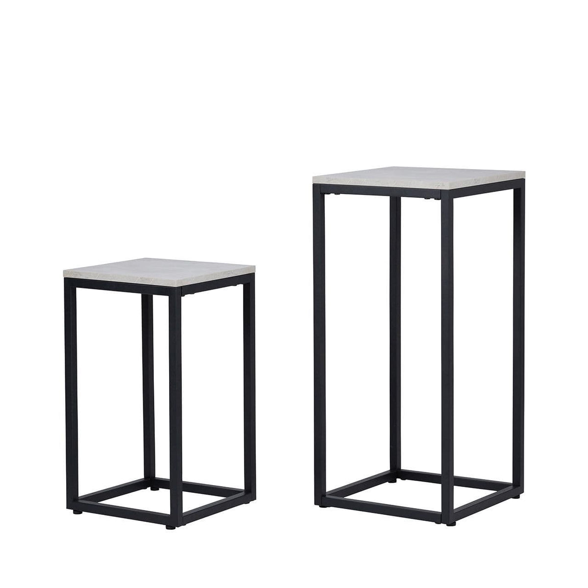 [EKM-AUTOGENERATED]Set of 2 Black and Grey Plant Stand