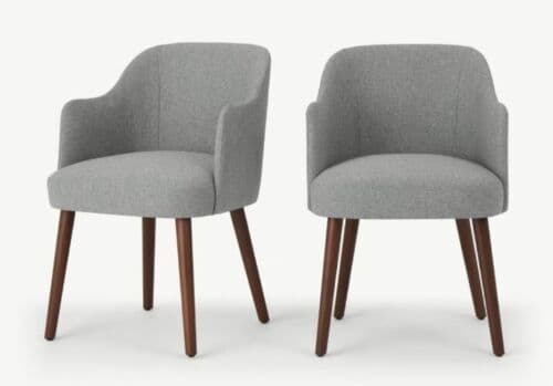 [EKM-AUTOGENERATED]Set Of 2 Swinto Carver Dining Chairs Mountain Grey
