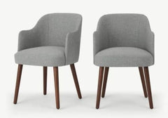 [EKM-AUTOGENERATED]Set Of 2 Swinto Carver Dining Chairs Mountain Grey