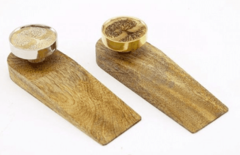 [EKM-AUTOGENERATED]Set Of 2 Tree Of Life Wooden Doorstop