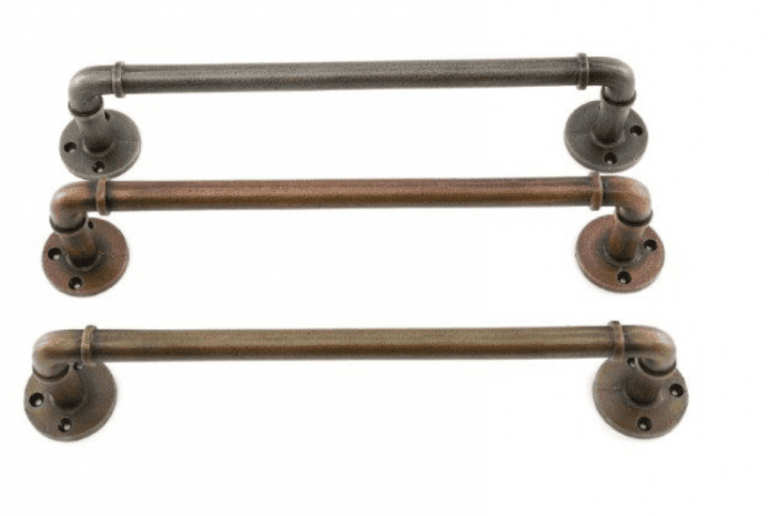 [EKM-AUTOGENERATED]Set Of 3 36Cm Antique Finish Towel Rack