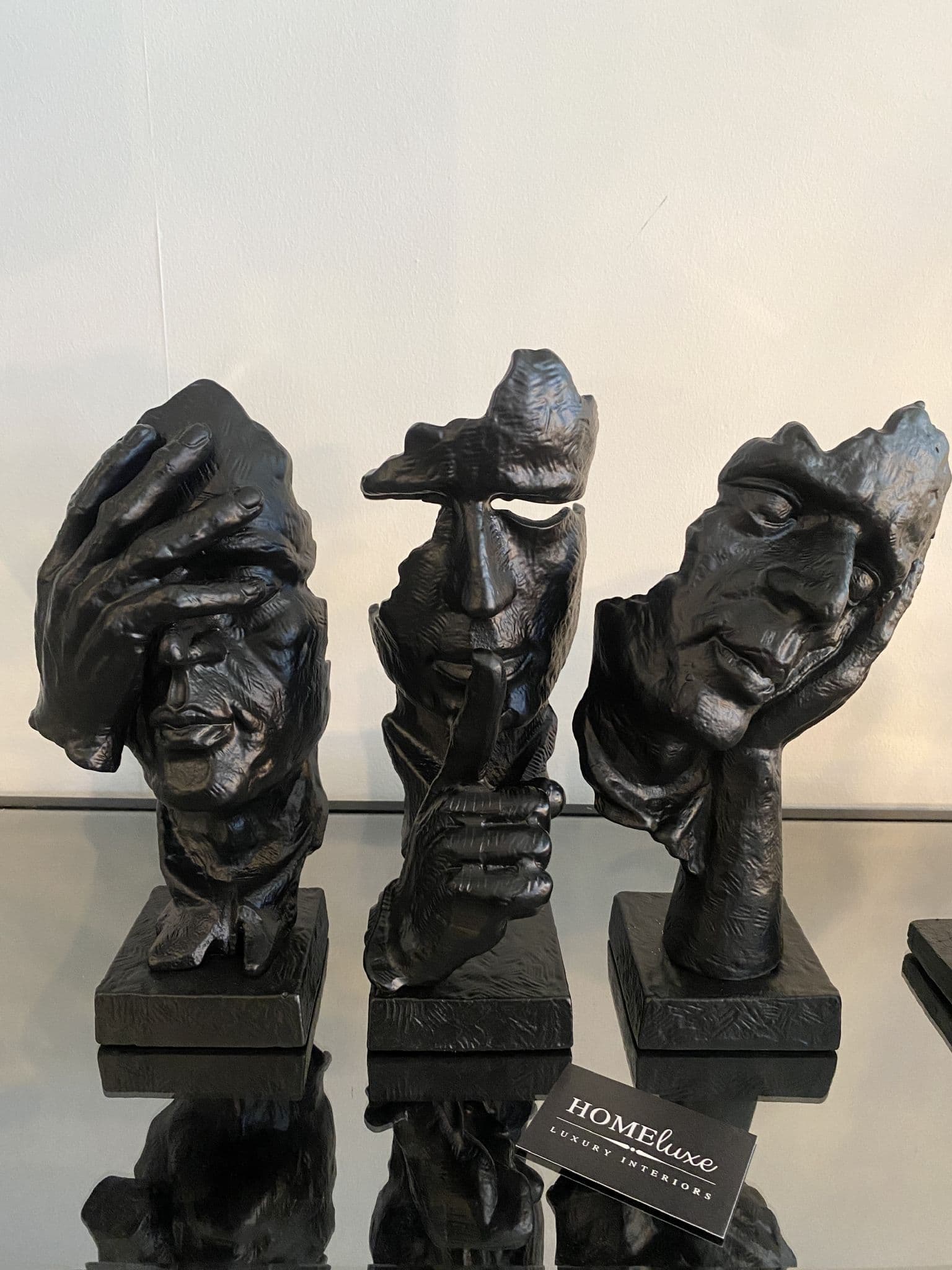 [EKM-AUTOGENERATED]Set Of 3 Black See No Evil Hear No Evil Speak No Evil