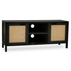 [EKM-AUTOGENERATED]Sherman Black Wood Media Unit - Home Luxe Interior