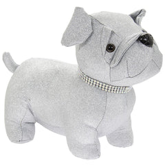 [EKM-AUTOGENERATED]Silver Glitter Bling Pug Doorstop