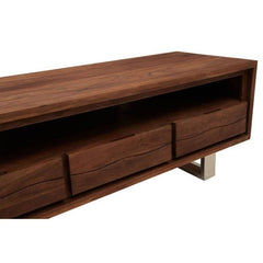 Simla Acacia Three Drawer Media Unit - Home Luxe Interior