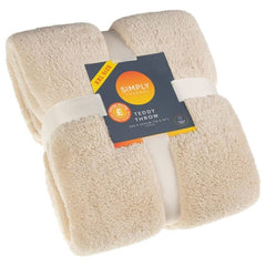 [EKM-AUTOGENERATED]Simply Thermal Teddy Throw XXL - Natural