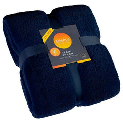 [EKM-AUTOGENERATED]Simply Thermal Teddy Throw XXL - Navy