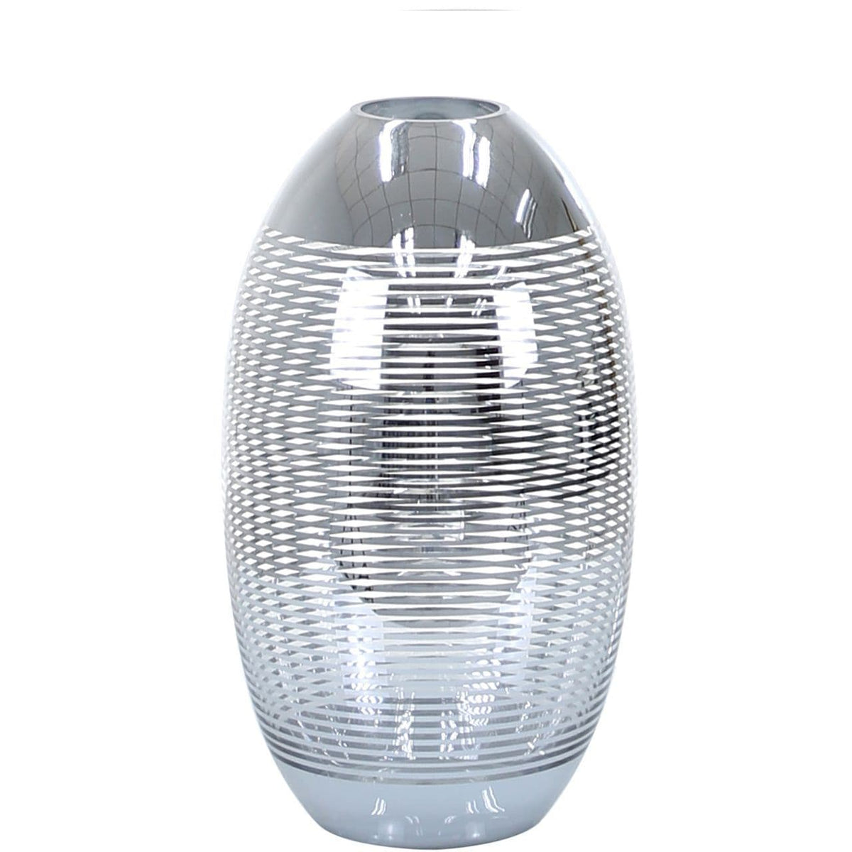 [EKM-AUTOGENERATED]Small Silver Glass Vase