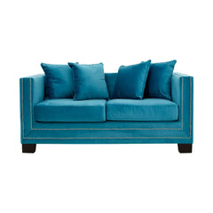 [EKM-AUTOGENERATED]Sofia 2 Seater Cyan Blue Velvet Sofa