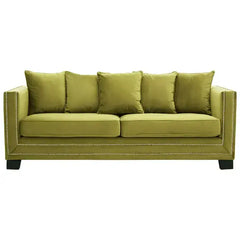 [EKM-AUTOGENERATED]Sofia Moss Velvet 3 Seater Sofa