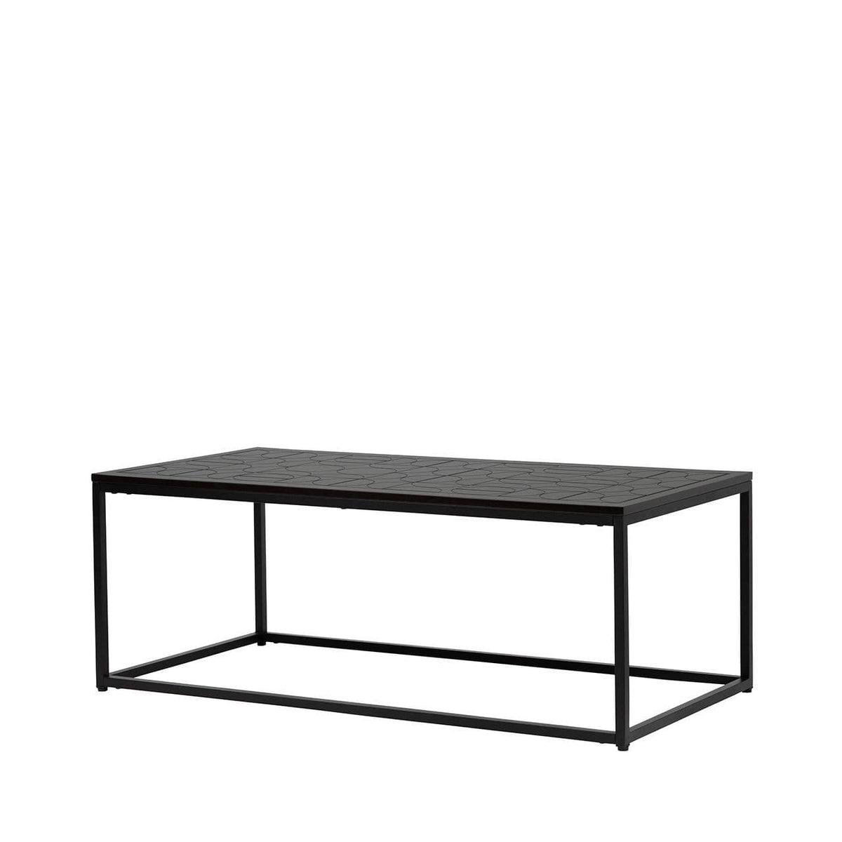 [EKM-AUTOGENERATED]Solenn Semicircle Design Black Coffee Table