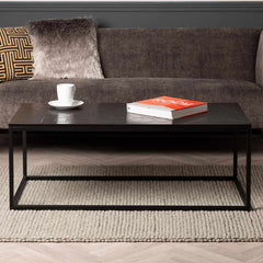 Solenn Semicircle Design Black Coffee Table