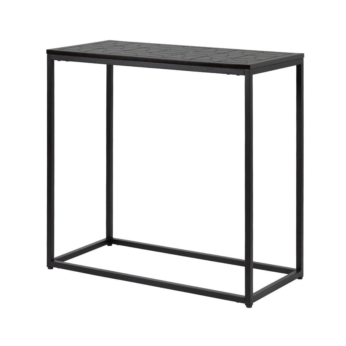 [EKM-AUTOGENERATED]Solenn Semicircle Design Black Console Table