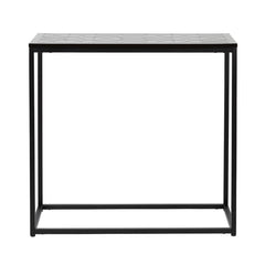 Solenn Semicircle Design Black Console Table