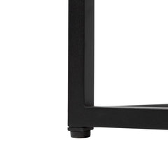 Solenn Semicircle Design Black End Table