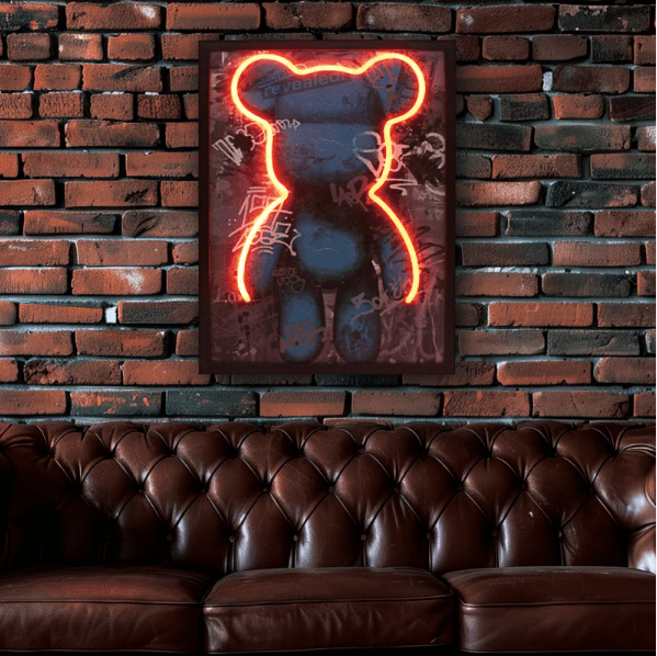 [EKM-AUTOGENERATED]Street Gummy Bear Graffiti Wall Art USB - Home Luxe Interior