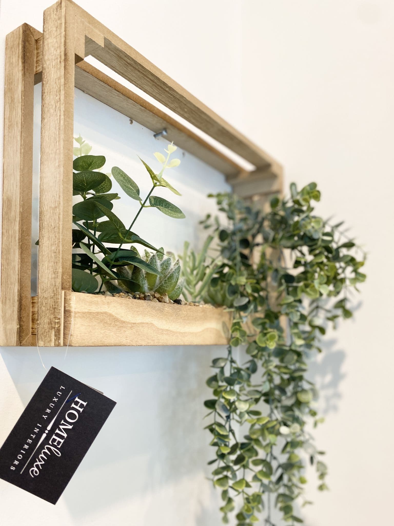 [EKM-AUTOGENERATED]Succulent Wall Crate Garden Décor