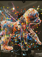 Supernova Gorilla Multicolour Wall Art Mirror Frame 55Cm X 55Cm