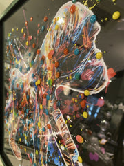 Supernova Gorilla Multicolour Wall Art Mirror Frame 55Cm X 55Cm