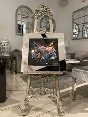 [EKM-AUTOGENERATED]Supernova Rhino Multicolour Wall Art Mirror Frame 55Cm X 55Cm