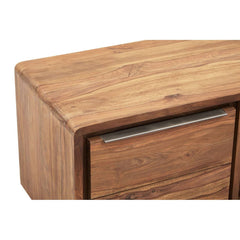 Surati One Door Sheesham And Acacia Wood Media Unit - Home Luxe Interior