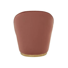 Tamra Dusty Pink Velvet Gold Base Chair  Home Luxe Interior