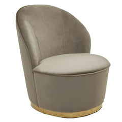 [EKM-AUTOGENERATED]Tamra Mink Velvet Gold Base Chair Home Luxe Interior