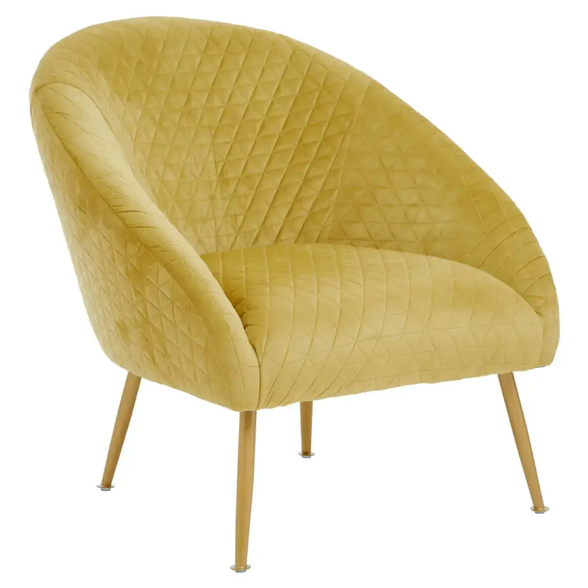 [EKM-AUTOGENERATED]Tania Gold Velvet Occasional Chair