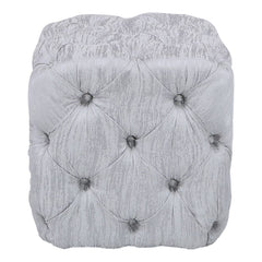 [EKM-AUTOGENERATED]Tanya Tufted Cube Stool Silver