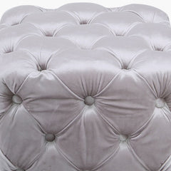 Tanya Tufted Cube Stool Soft Pink