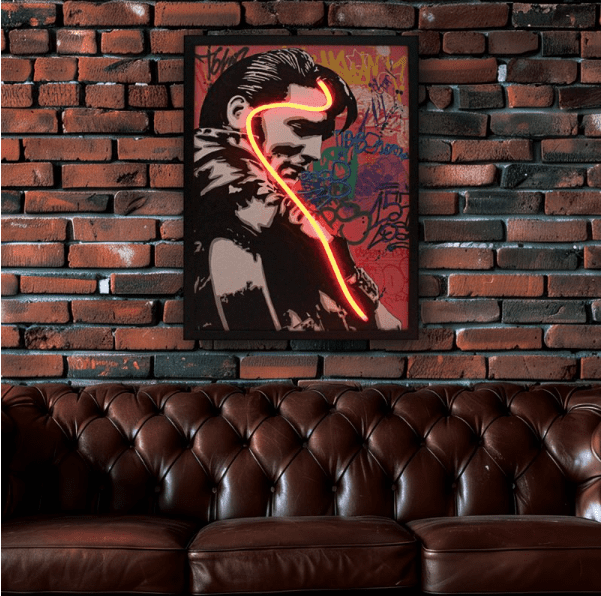 [EKM-AUTOGENERATED]The King Graffiti Wall Art USB - Home Luxe Interior