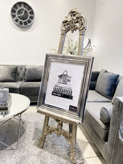 [EKM-AUTOGENERATED]Tom Ford Designer Books & Starbucks Wall Art Chrome Frame