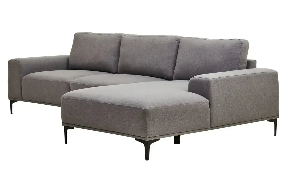 [EKM-AUTOGENERATED]Toulon 3 Seat Grey Fabric Left Chaise Sofa