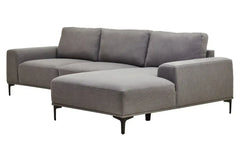 [EKM-AUTOGENERATED]Toulon 3 Seat Grey Fabric Left Chaise Sofa