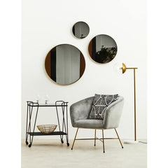 Trento Cart with Grey Glass Top  Home Luxe Interior