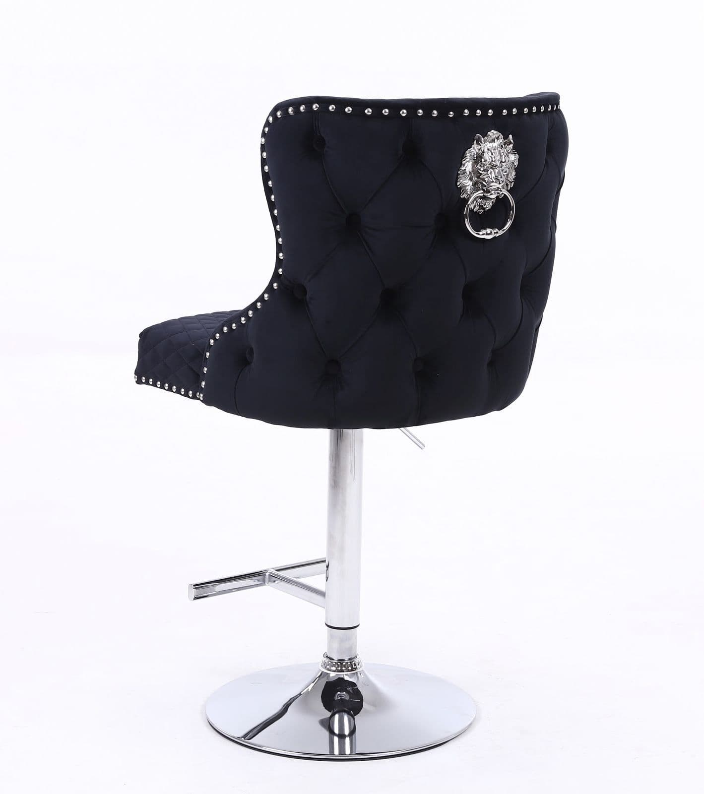 [EKM-AUTOGENERATED]Valencia Fabric Barstool Black