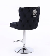 [EKM-AUTOGENERATED]Valencia Fabric Barstool Black