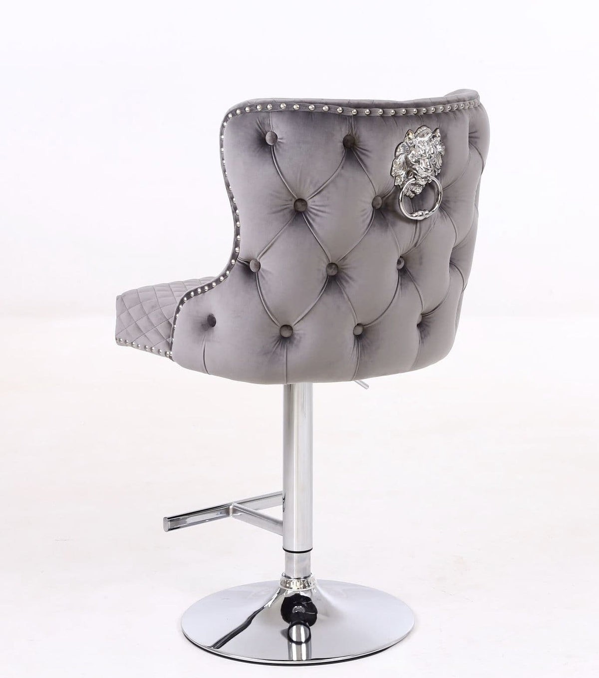 [EKM-AUTOGENERATED]Valencia Gas Lift Barstool Velvet Grey