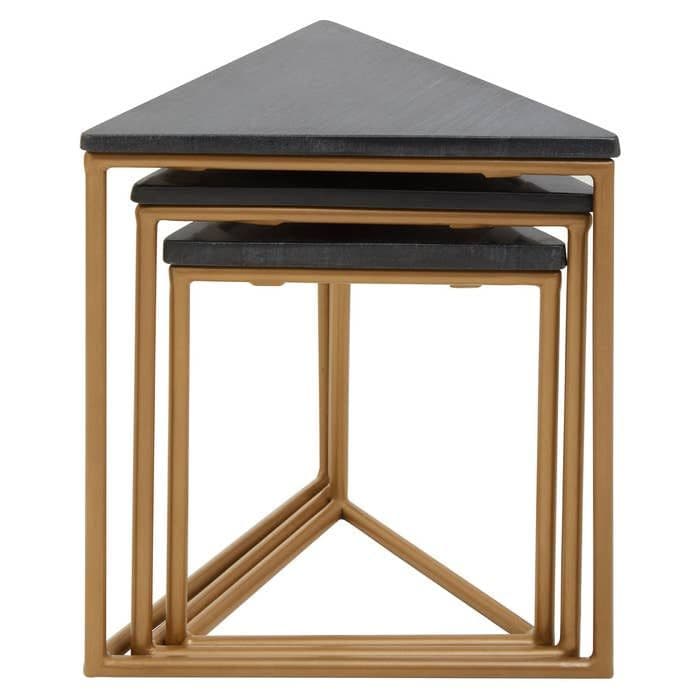 Varana Nest of Three Triangular Tables - Home Luxe Interior
