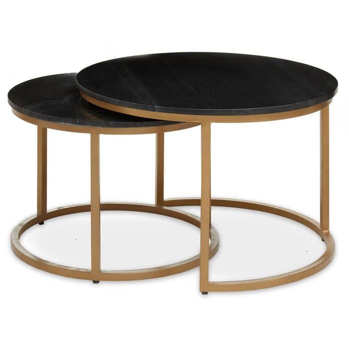 [EKM-AUTOGENERATED]Varana Nest of Two Round Tables - Home Luxe Interior